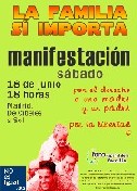 El 18-J, manifestaci&oacute;n en Madrid por la familia